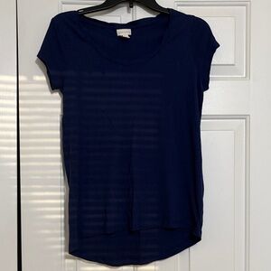 mercer & madison Navy Scoop Neck Short Sleeve Tee